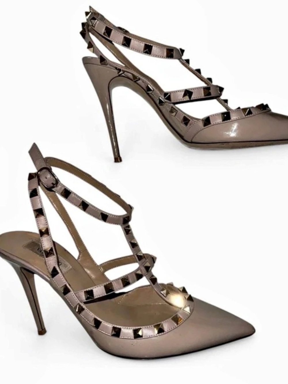 Valentino Garavani Rockstud Heels Brown